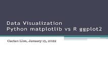 Comparing R and Python graphing capabilities PowerPoint Presentation