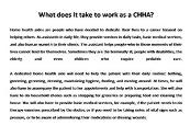What does it take to work as a CHHA Powerpoint Presentation