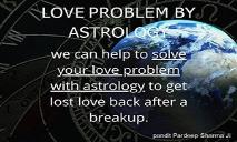 Love Problem by Astrology PowerPoint Presentation