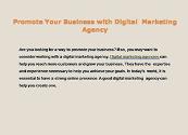 Promote Your Business with Digital Marketing Agency Powerpoint Presentation