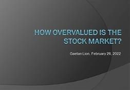 How Overvalued is the Stock Market? PowerPoint Presentation