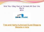Free and Highly Authorized Guest Blogging Website in India Powerpoint Presentation