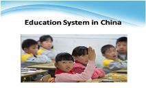 Education System in China PowerPoint Presentation