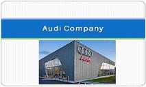 Audi Company PowerPoint Presentation