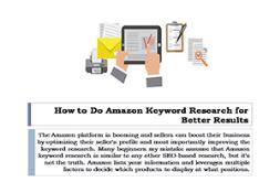 How to Do Amazon Keyword Research for Better Results PowerPoint Presentation