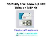 Necessity of a Follow-Up Post Using an MTP Kit Powerpoint Presentation