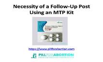 Necessity of a Follow-Up Post Using an MTP Kit PowerPoint Presentation