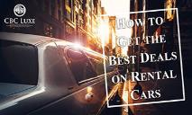 How to Get the Best Deals on Rental Cars PowerPoint Presentation