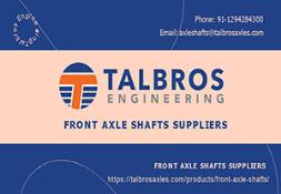 Front Axle Shafts Suppliers Powerpoint Presentation