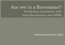 Are We in a Recession? PowerPoint Presentation