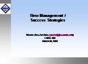 About Time management Powerpoint Presentation