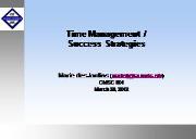 About Time management Powerpoint Presentation