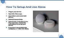 How To Setup And Use Alexa PowerPoint Presentation