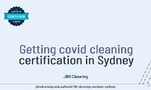 Getting covid cleaning certification in Sydney-JBN Cleaning PowerPoint Presentation