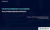 Cryptocurrency Exchange Platform Development in USA PowerPoint Presentation