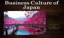 Business Culture of Japan PowerPoint Presentation