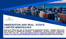 Real Estate Lawyer Mississauga-Suma Law Office PowerPoint Presentation