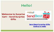 Send Best Surprise Gifts Online in India PowerPoint Presentation