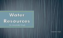 Water Resources PowerPoint Presentation