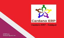 Cardano ERP-Catalyst PowerPoint Presentation