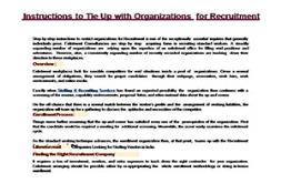 Instructions to Tie Up with Organizations for Recruitment Powerpoint Presentation