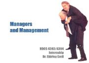 About Managers and Management Powerpoint Presentation