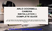 How do I Install My Arlo Essential Video Doorbell PowerPoint Presentation