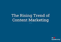 The Rising Trend of Content Marketing Powerpoint Presentation
