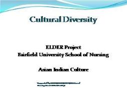 Asian Indian Culture PowerPoint Presentation