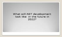 Dotnet Scope PowerPoint Presentation