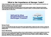 Devops Tools Powerpoint Presentation