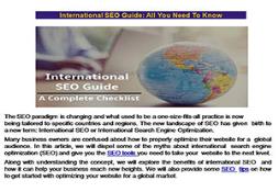 International SEO Guide: All You Need To Know PowerPoint Presentation