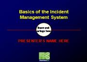 Incident Management System(CDC) Powerpoint Presentation