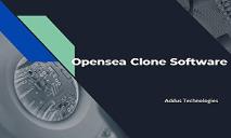 Opensea Clone Software From Leading Script provider PowerPoint Presentation