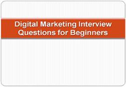 Digital Marketing Interview Questions for Beginners PowerPoint Presentation