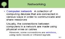 About Networking PowerPoint Presentation