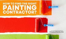 How To Find The Right Painting Contractor PowerPoint Presentation