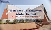 Top CBSE School in Greater Faridabad PowerPoint Presentation