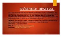 Digital SySpree PowerPoint Presentation