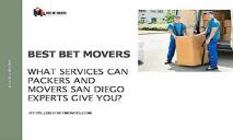 What Services can Packers and Movers San Diego Experts Give You PowerPoint Presentation