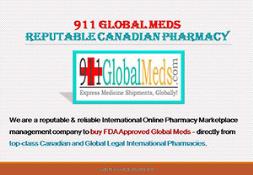 911 Global Meds-Reputable Canadian Pharmacy Powerpoint Presentation