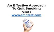 Antismoking Tablets to help Quit Smoking Habit PowerPoint Presentation