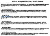 Essential Prerequisites for Having a Medical Abortion Powerpoint Presentation