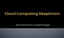 Cloud Computing Skepticism PowerPoint Presentation