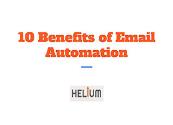 Benefits of Email Automation Powerpoint Presentation