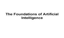 Artificial Intelligence (Department of Computer Sciences) PowerPoint Presentation