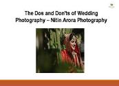 The Dos and Donts of Wedding Photography Powerpoint Presentation