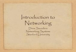 Introduction to Networking PowerPoint Presentation