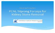 PCNL Triprong Forceps for Kidney Stone Removal PowerPoint Presentation
