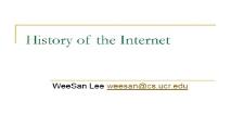 Internet history PowerPoint Presentation